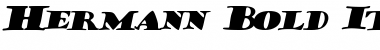 Hermann Bold Italic Font