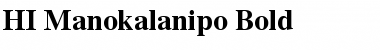 Download HI Manokalanipo Font