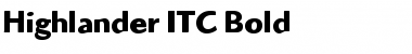 Highlander ITC Bold Font