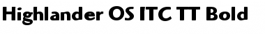 Highlander OS ITC TT Bold Font
