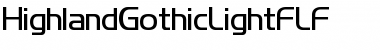 HighlandGothicLightFLF Font