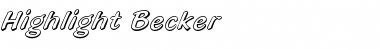 Highlight Becker Regular Font
