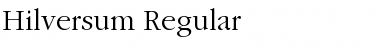 Hilversum Regular Font