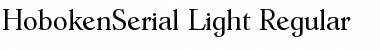 HobokenSerial-Light Font