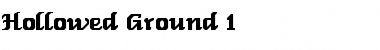 Download Hollowed Ground 1 Font Download Hollowed Ground 1 Font