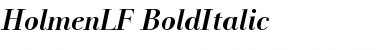 HolmenLF-BoldItalic Font