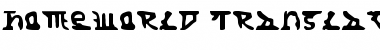 Homeworld Translator Font