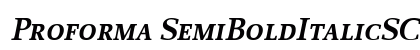 Proforma SemiBoldItalicSC Preview