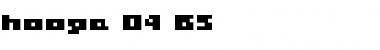 hooge 04_65 Regular Font hooge 04_65 Regular Font