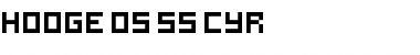 hooge 05_55 Cyr Regular Font