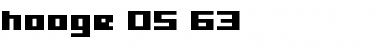 hooge 05_63 Regular Font hooge 05_63 Regular Font