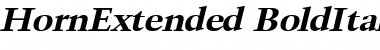 HornExtended Font