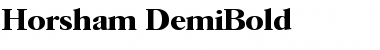 Horsham-DemiBold Regular Font