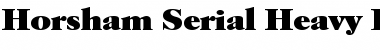 Download Horsham-Serial-Heavy Font
