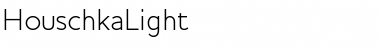 HouschkaLight Regular Font