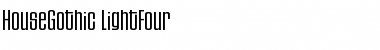 HouseGothic-LightFour Font