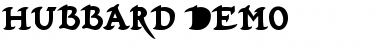 Download Hubbard Demo Font Download Hubbard Demo Font