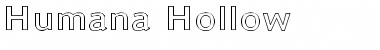 Humana Hollow Regular Font