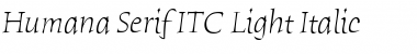 Humana Serif ITC Font