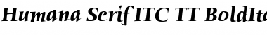 Humana Serif ITC TT BoldItalic Font