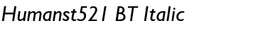 Humanst521 BT Font