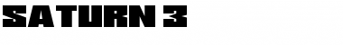 Saturn 3 Regular Font