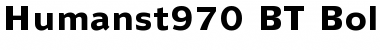 Humanst970 BT Bold Font