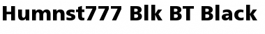 Download Humnst777 Blk BT Font