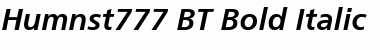 Humnst777 BT Font