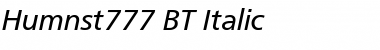 Humnst777 BT Font