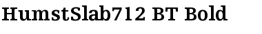 HumstSlab712 BT Font