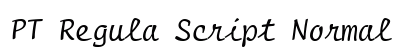 PT Regula Script Normal preview