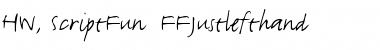 Download HW, ScriptFun - FFJustlefthand Font Download HW, ScriptFun - FFJustlefthand Font