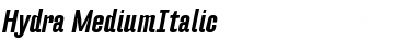 Download Hydra-MediumItalic Font