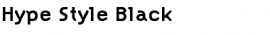 Hype Style Black Regular Font
