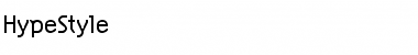 HypeStyle Regular Font HypeStyle Regular Font