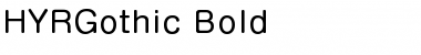 Download HYRGothic-Bold Font