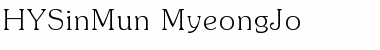 HYSinMun-MyeongJo Regular Font