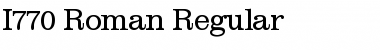 I770-Roman Regular Font