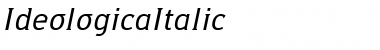 IdeologicaItalic Font