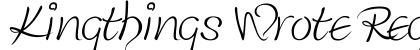 Kingthings Wrote Regular preview