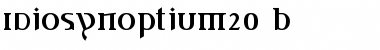 Idiosynoptium2.0 B Regular Font