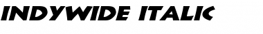 IndyWide Italic Font