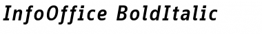 InfoOffice Bold Italic Font