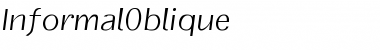 InformalOblique Regular Font