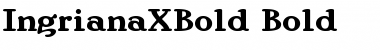 IngrianaXBold Bold Font