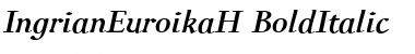 IngrianEuroikaH BoldItalic Font