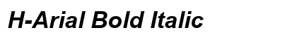 H-Arial Bold Italic Preview
