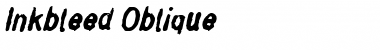Inkbleed Oblique Font