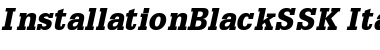 InstallationBlackSSK Italic Font